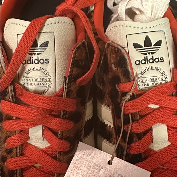 Adidas women Leopard Print Sneakers - Brown and Red - Picture 6 of 7